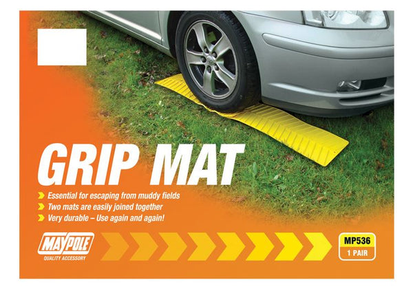 Maypole Yellow Grip Mat - Pack2