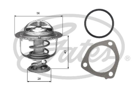 Gates Thermostat, coolant - TH31276G1