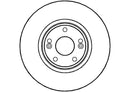 Disctech Brake Disc - Fits Cadillac, Renault - ABD2153 - Front Axle