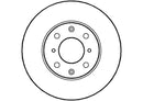 Disctech Brake Disc - Fits Daihatsu, Honda - ABD3061 - Front Axle