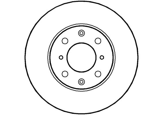 Disctech Brake Disc - Fits Daihatsu, Honda - ABD3061 - Front Axle