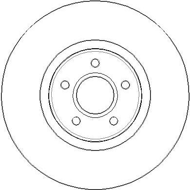 Disctech Brake Disc - Fits Hyundai, Volvo - ABD3371 - Front Axle