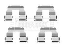 Borg & Beck Fitting Kit - Pads Part No -BBK1421