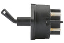 HELLA 6EK 008 458-011 Main Switch, battery - Turn knob control - 12V - Number of connectors: 2