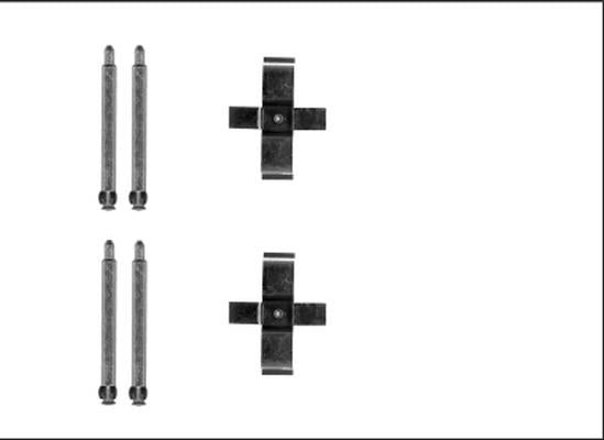 Mintex Brake Fitting Kit fits -MercedesBenz MBA1713 (also fits other vehicles)
