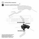 Borg & Beck Air Filter Hose Part No -BTH1494