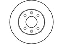 Disctech Brake Disc - Fits Nissan, Renault - ABD2681 - Front Axle
