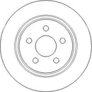 Disctech Brake Disc - Fits Citroën, Ford - ABD3897 - Rear Axle