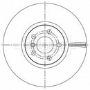 Borg & Beck Brake Disc Single Part No -BBD6195S