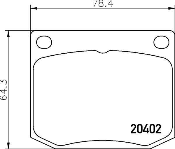 Mintex Brake Pad Set fits -Saab MDB1581 (also fits other vehicles)
