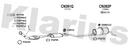 Klarius CN391Q - Box With Centre Pipe  - Fits Citroen Berlingo 1.8i