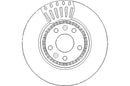 Disctech Brake Disc - Fits Lexus, Renault - ABD3095 - Front Axle