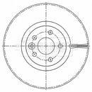 Borg & Beck Brake Disc Single Part No -BBD6202S