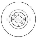 Borg & Beck Brake Disc Single Part No -BBD6012S