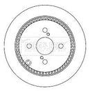 Borg & Beck Brake Disc Pair Part No -BBD4378
