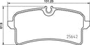 Mintex Brake Pad Set fits -Porsche MDB3702 (also fits other vehicles)