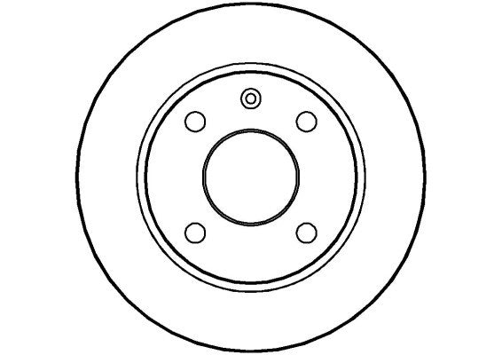 Disctech Brake Disc - Fits Ford - ABD2633 - Front Axle