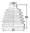 Borg & Beck Cv Joint Boot Kit Part No -BCB6247