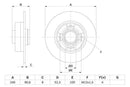 Bosch Brake Disc > Single Bd901 Part No - 0986479007