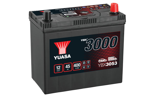 Yuasa YBX3053 - 3053 SMF Car Battery - 4 Year Warranty
