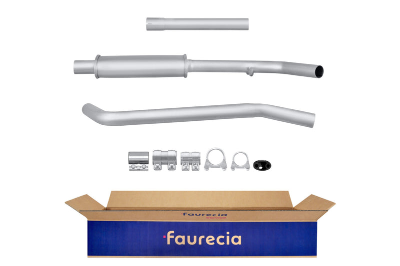 FAURECIA 8LD 366 028-741 Rear Muffler - Easy2Fit® Kit - fits FIAT UNO