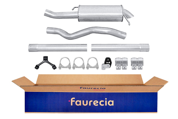 FAURECIA 8LD 366 036-771 Rear Muffler - Easy2Fit® Kit - fits VW PASSAT B6 Variant (3C5)