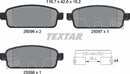Audi Chevrolet Opel Vauxhall, Brake Pad Set - Textar 2509606