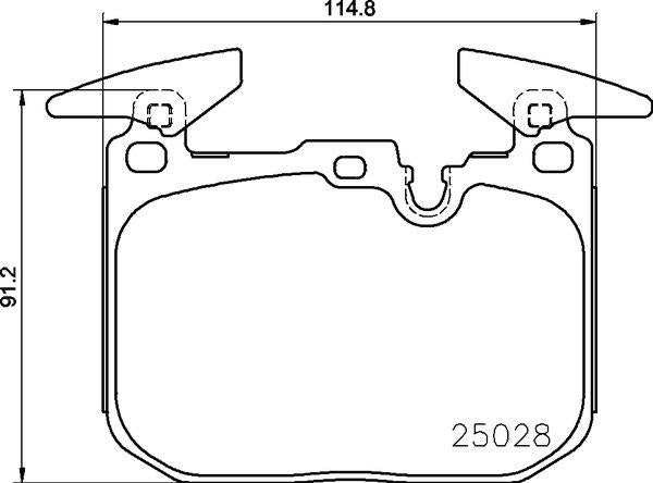 Mintex Brake Pad Set fits -BMW Mini MDB4016 (also fits other vehicles)