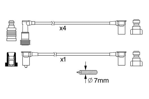 Bosch Ignition Lead Part No - 0986356377