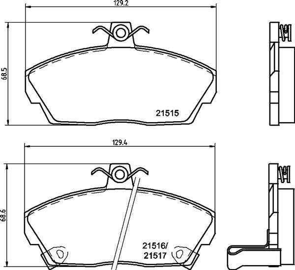 Mintex Brake Pad & Disc Kit fits -Honda MG Rover MDK0007 (also fits other vehicles)