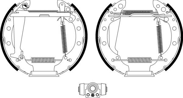 Mintex Brake Shoe Kits fits -Audi MSP121 (also fits other vehicles)