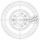Borg & Beck Brake Disc Single Part No -BBD6138S