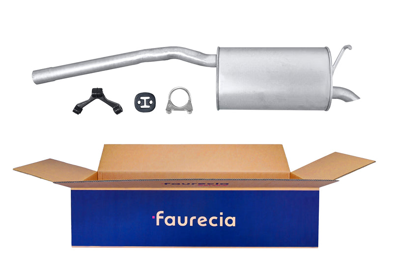 FAURECIA 8LD 366 036-761 Rear Muffler - Easy2Fit® Kit - fits VW MULTIVAN T5