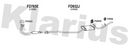 Klarius FD765E - Box With Front Pipe  - Fits Ford Fiesta 1.0,1.1