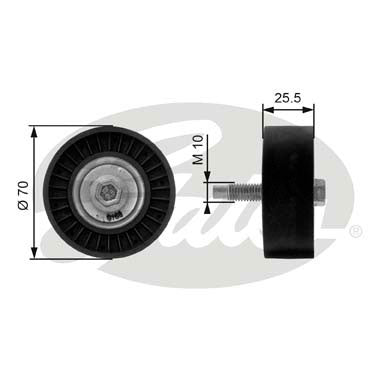 Gates DriveAlign Idler Pulley - T36199