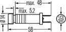 HELLA 2AA 003 257-021 Control Lamp - Halogen - 12/24V