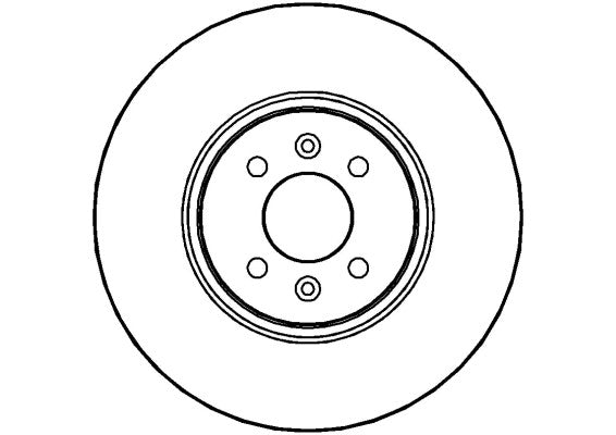 Disctech Brake Disc - Fits Renault, Toyota - ABD2254 - Front Axle