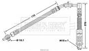 Borg & Beck Brake Hose Part No -BBH6536