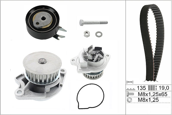 INA Water Pump & Timing Belt Set - Part No - 530016631