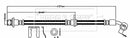 Borg & Beck Brake Hose Part No -BBH7990