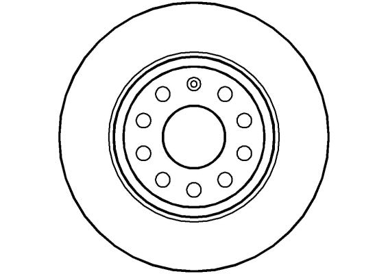 Disctech Brake Disc - Fits Audi, Subaru - ABD2049 - Rear Axle