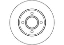 Disctech Brake Disc - Fits Ford, Vw - ABD3481 - Front Axle