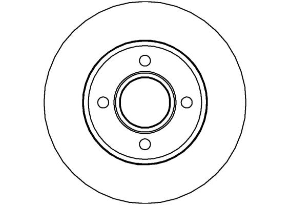 Disctech Brake Disc - Fits Ford, Vw - ABD3481 - Front Axle