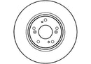 Disctech Brake Disc - Fits Honda - ABD2202 - Front Axle