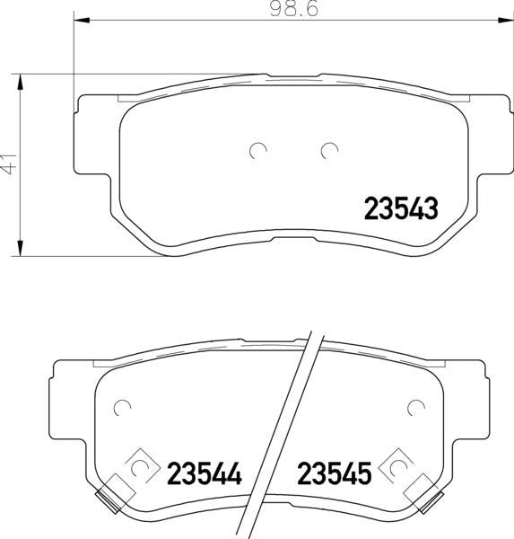 Hyundai Kia Brake Pad Set - Padtech PAD2036