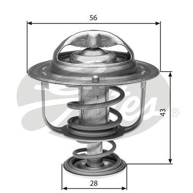 Gates Thermostat, coolant - TH31271G1