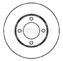 Borg & Beck Brake Disc (Single)  - BBD5863S