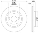 Mintex Brake Discs fits -Suzuki V345:5 MDC2777C (also fits other vehicles)