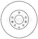 Borg & Beck Brake Disc (Pair)  - BBD4737