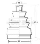 Borg & Beck Cv Joint Boot Kit Part No -BCB2249